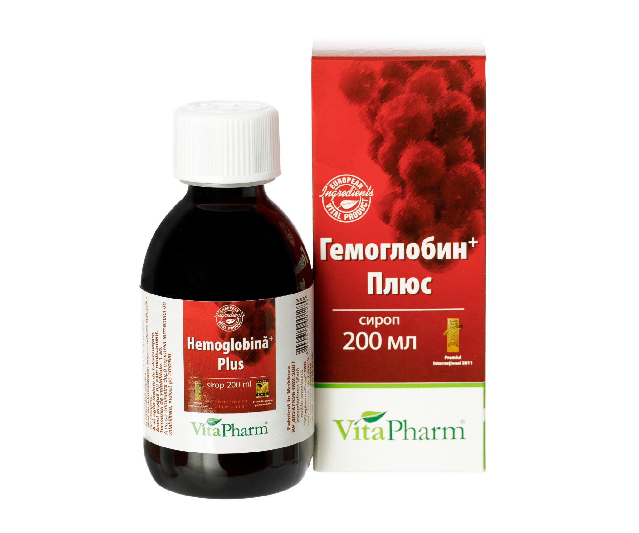 HEMOGLOBINĂ+PLUS sirop 200 mL - 1