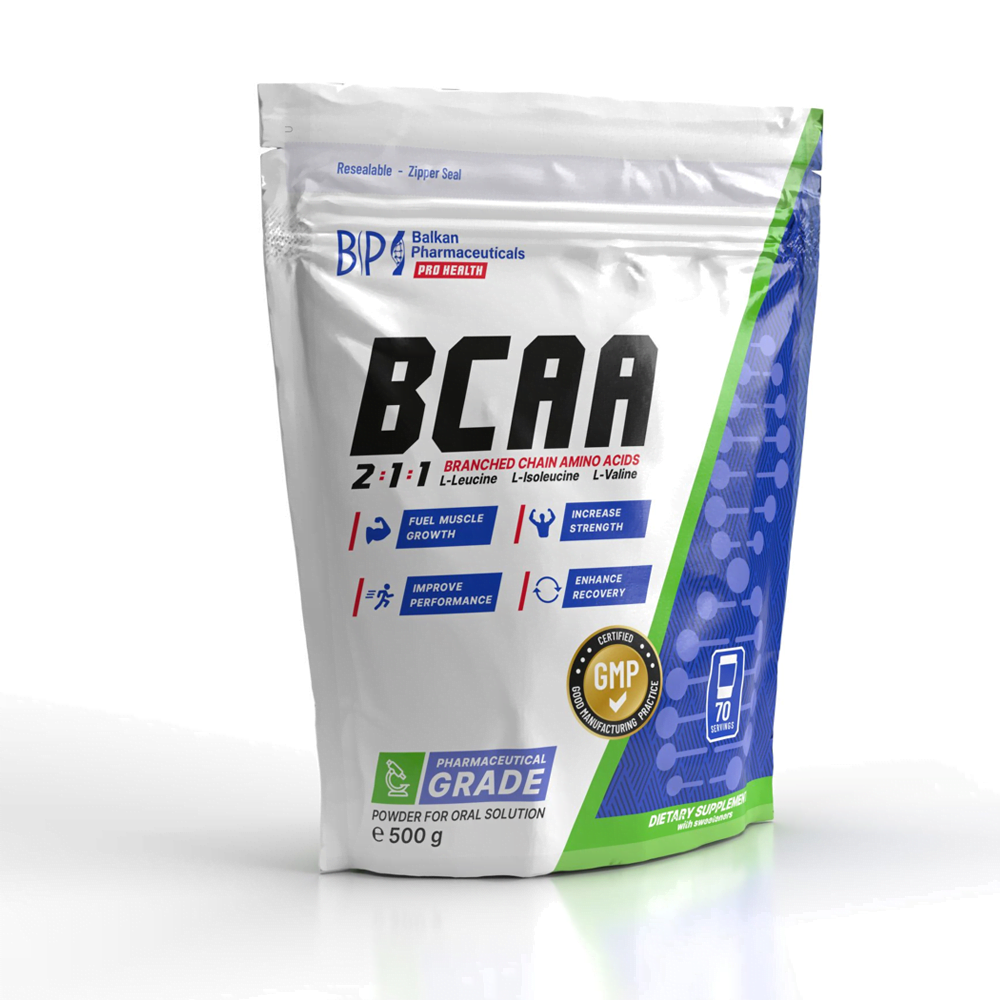 BCAA BP, pulb. oral.sol. 500g - 1