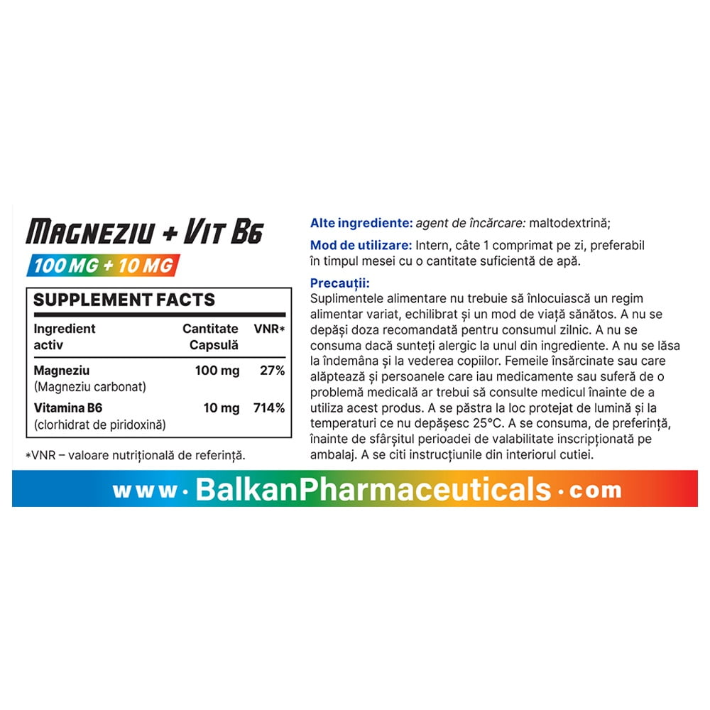 MAGNEZIU + VIT. B6 BP, comp. N30 - 3