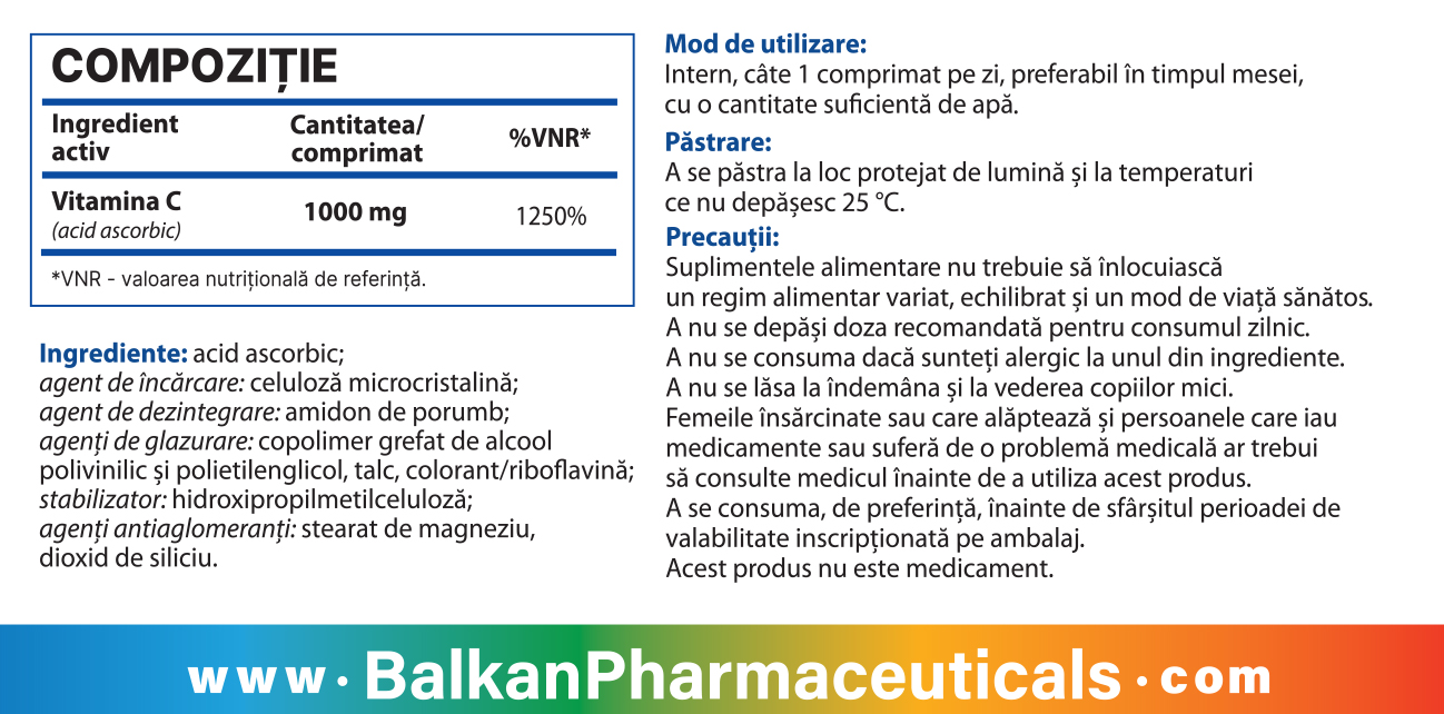 Vitamina C BP, caps. N30 - 3
