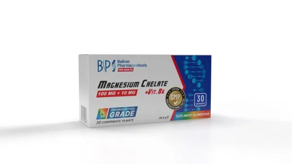 Magnesium Chelate+Vit.B6 (100mg+10mg) comp.N30 BP