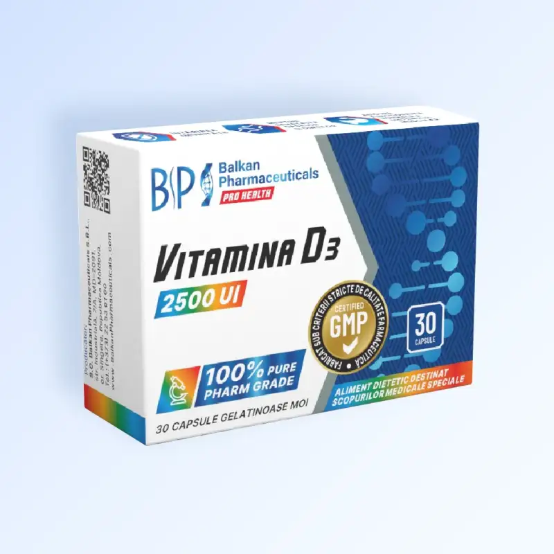 Vitamina D3 2500 UI BP, capsule N30